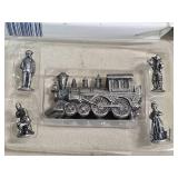 Americana Pewter Railroad Collection Set