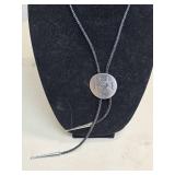 Native American Style Bird Design Bolo Tie