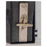 Gold Tone Airplane Tie Clip