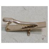 Gold Tone Airplane Tie Clip