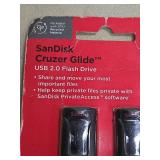 SanDisk Cruzer Glide 64GB USB 2.0 Flash Drive 2-Pack