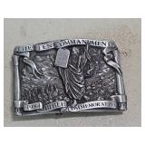 1984 Ten Commandments Bible Collectible limited edition belt buckle