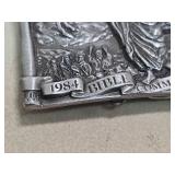 1984 Ten Commandments Bible Collectible limited edition belt buckle