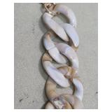 Marbled Acrylic Chain Link Necklace