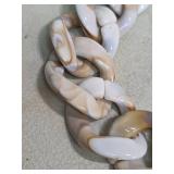 Marbled Acrylic Chain Link Necklace