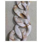 Marbled Acrylic Chain Link Necklace