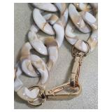 Marbled Acrylic Chain Link Necklace