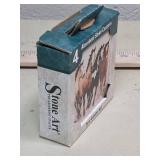 Running Horses Stone Art Coaster Set