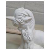 White Ceramic Unicorn Figurine