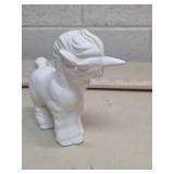 White Ceramic Unicorn Figurine