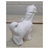 White Ceramic Unicorn Figurine