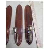 Shield-Style Wall Sconces Set