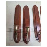 Shield-Style Wall Sconces Set