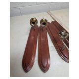 Shield-Style Wall Sconces Set