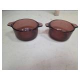 Corning Vision Amber Glass Individual Casseroles