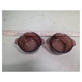 Corning Vision Amber Glass Individual Casseroles