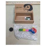 Puffing Bird Glass Pipe with Colored Sections