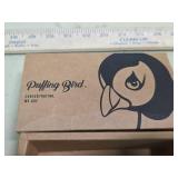 Puffing Bird Glass Pipe with Colored Sections