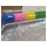 Puffing Bird Glass Pipe with Colored Sections