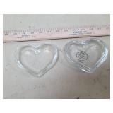 Heart Shaped Glass Trinket Dish