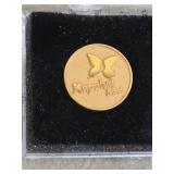 Kopchiai Mini and Maxi Gold colored Butterfly pins