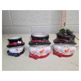 Ceramic Snowman decor Set of 3