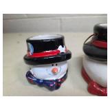 Ceramic Snowman decor Set of 3