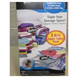Space Bag Storage Pack Combo Set - 5 Vacuum Seal Bags