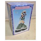 Victorian Era Lady Figurine with Decorative Stand