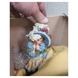 Victorian Era Lady Figurine with Decorative Stand