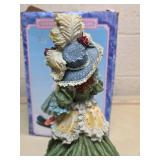 Victorian Era Lady Figurine with Decorative Stand