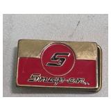 Snap-On Tools S Trademark Logo SPP-642 Solid Brass & Enamel Belt Buckle BTS USA