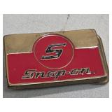 Snap-On Tools S Trademark Logo SPP-642 Solid Brass & Enamel Belt Buckle BTS USA