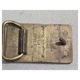 Snap-On Tools S Trademark Logo SPP-642 Solid Brass & Enamel Belt Buckle BTS USA