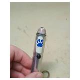 Blue Paw Print Pet Laser Pointer Keychain