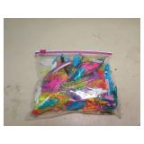 Colorful Plastic Hair Clips Set