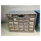 Industrial Parts Storage Organizers - Metal and Blue Drawer Sets