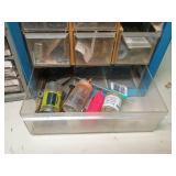 Industrial Parts Storage Organizers - Metal and Blue Drawer Sets