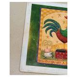 Farm Scene Rooster tile