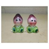Anthropomorphic Egg Salt and Pepper Shakers