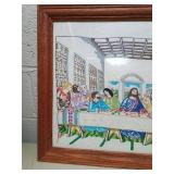 Last Supper Embroidered Wall Art