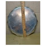 Aluminum Serving Tray with Leaf Design