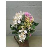 Decorative Metal Pitcher with Floral Pattern