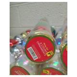 Holiday Style Ball Ornaments - 6 Count Tubes (8 tubes in total)