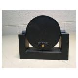 Modern Black Rotating Quartz Desk Clock