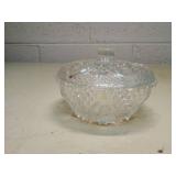 Clear Glass Pedestal Candy Dish