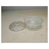 Clear Glass Pedestal Candy Dish