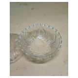 Clear Glass Pedestal Candy Dish