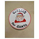 Cookies for Santa Christmas Plate