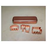 Copper Train Cookie Cutter Set with Storage Tin